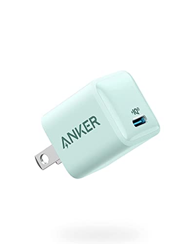 Anker PowerPort III Nano 20W (PD 充電器 20W USB-C 超小型急速充電器)【PSE技術基準適合/PowerIQ 3.0 (Gen2)搭載】 iPhone 12 / 12 Pro iPad Air(第4世代) Android その他 各種機器対応 (ミントグリーン)